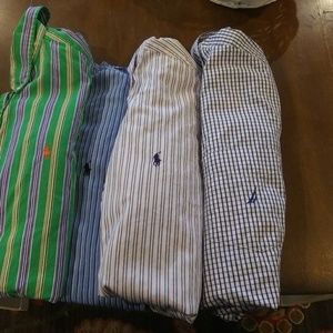 Polo and Nautica long sleeve shirts